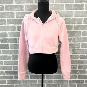 Gymshark Pink Cropped Hoodie